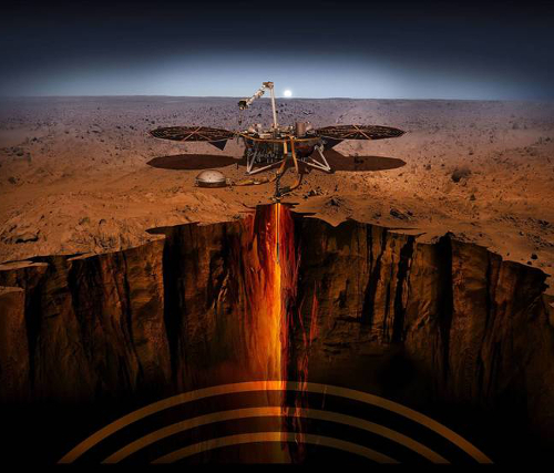 Марсианский посадочный аппарат InSight