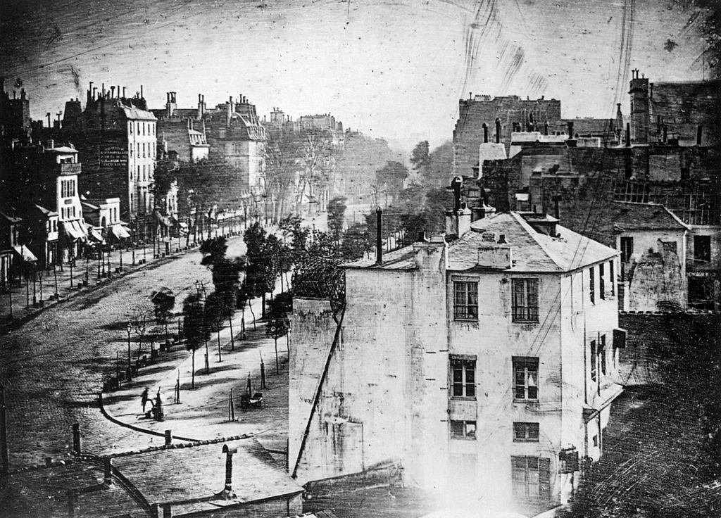 Луи Дагер «Вид на бульвар дю Тампль», 1838