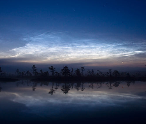 Серебристые облака в Эстонии